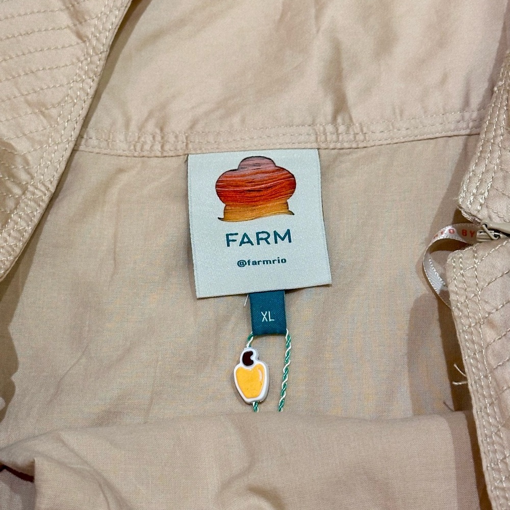 Farm Rio Skirt NWT Khaki Topstitching Yoke Organic Cotton‎ Maxi Skirt. Size XL - Picture 4 of 10
